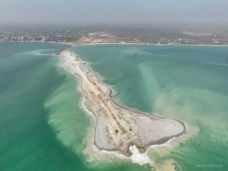 Port construction site, Ndayane
